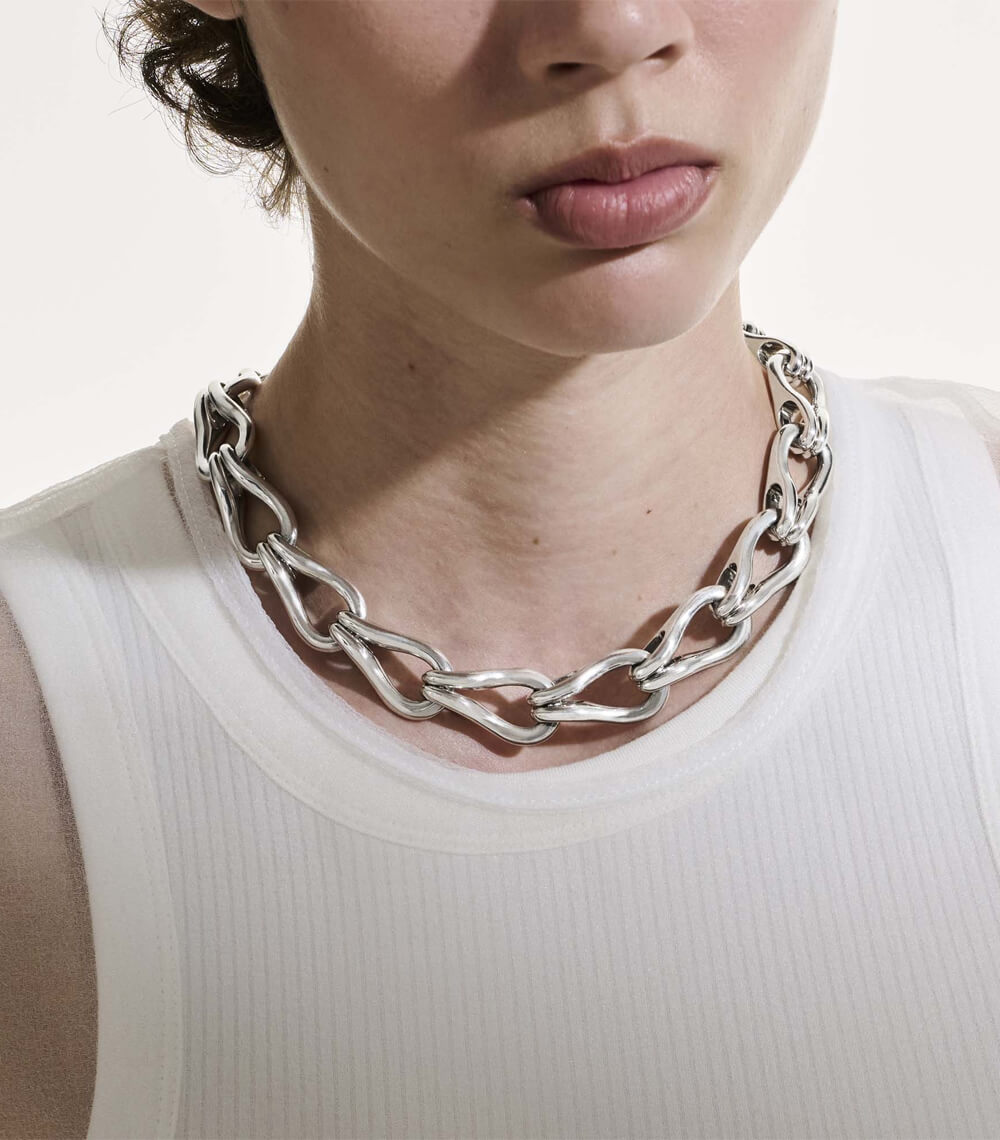 Spear Flex Cuff, Dark Silver, Diamonds - Image 6